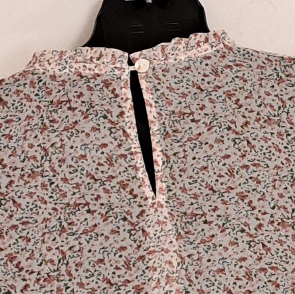 Promesa Floral BOHO Praire Chic Smocked Sleeveless Blouse Misses Size Small - Picture 7 of 7